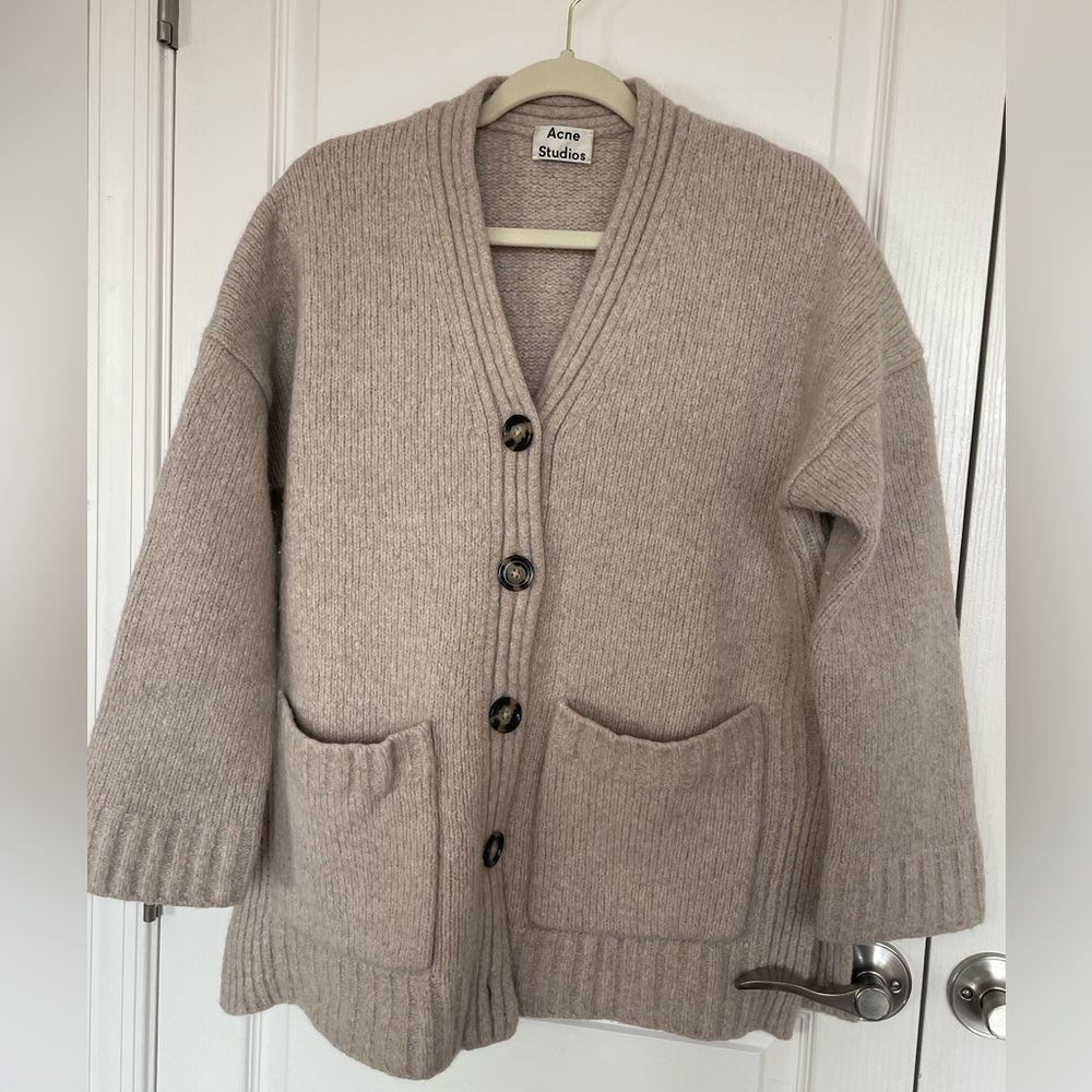 Acne Studios Chunky Wool Blend Cardigan